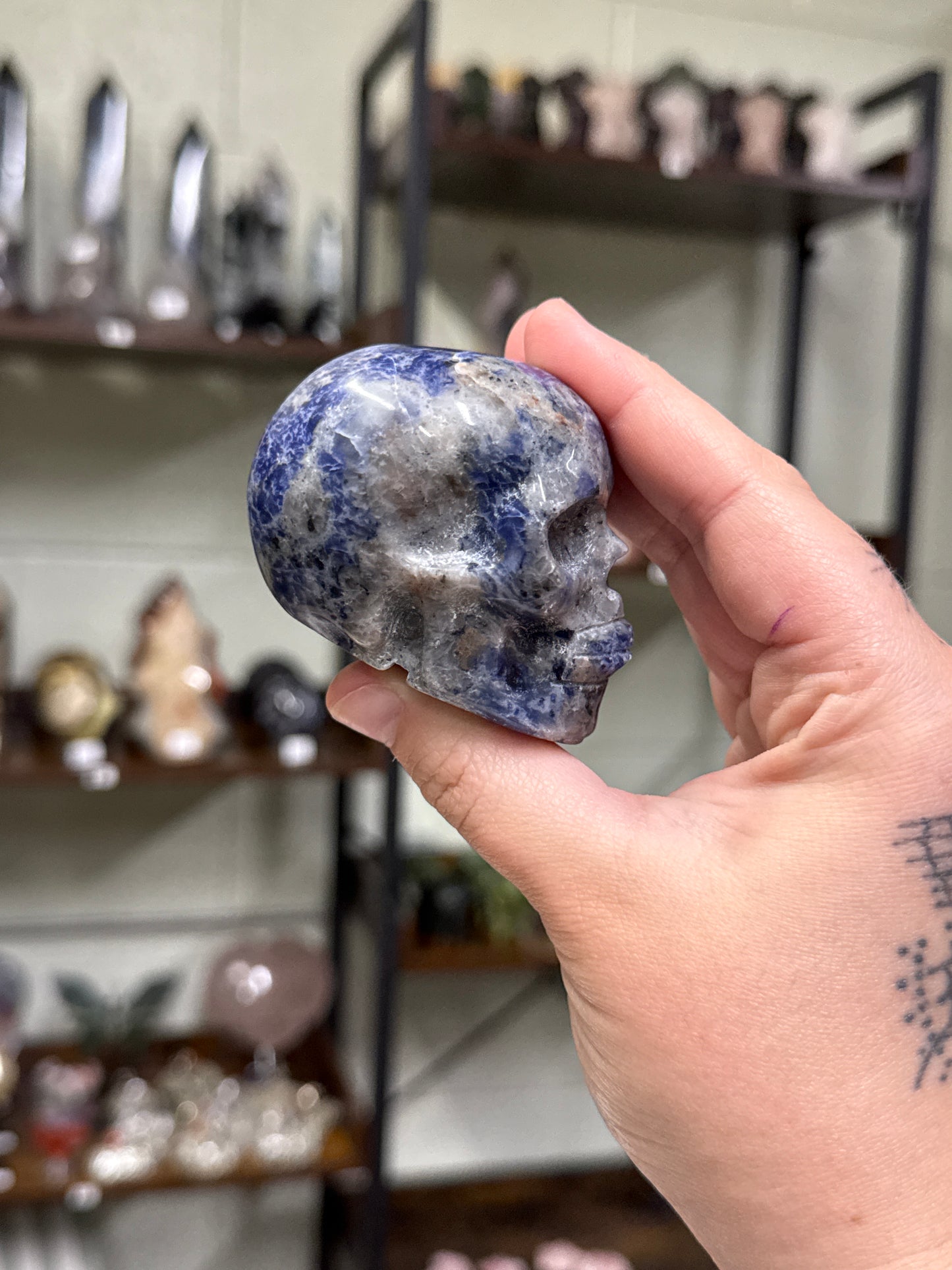 Sodalite Skull