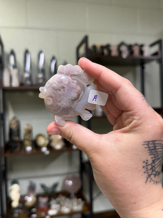 Flower Agate Fish (Choose Your Own!)