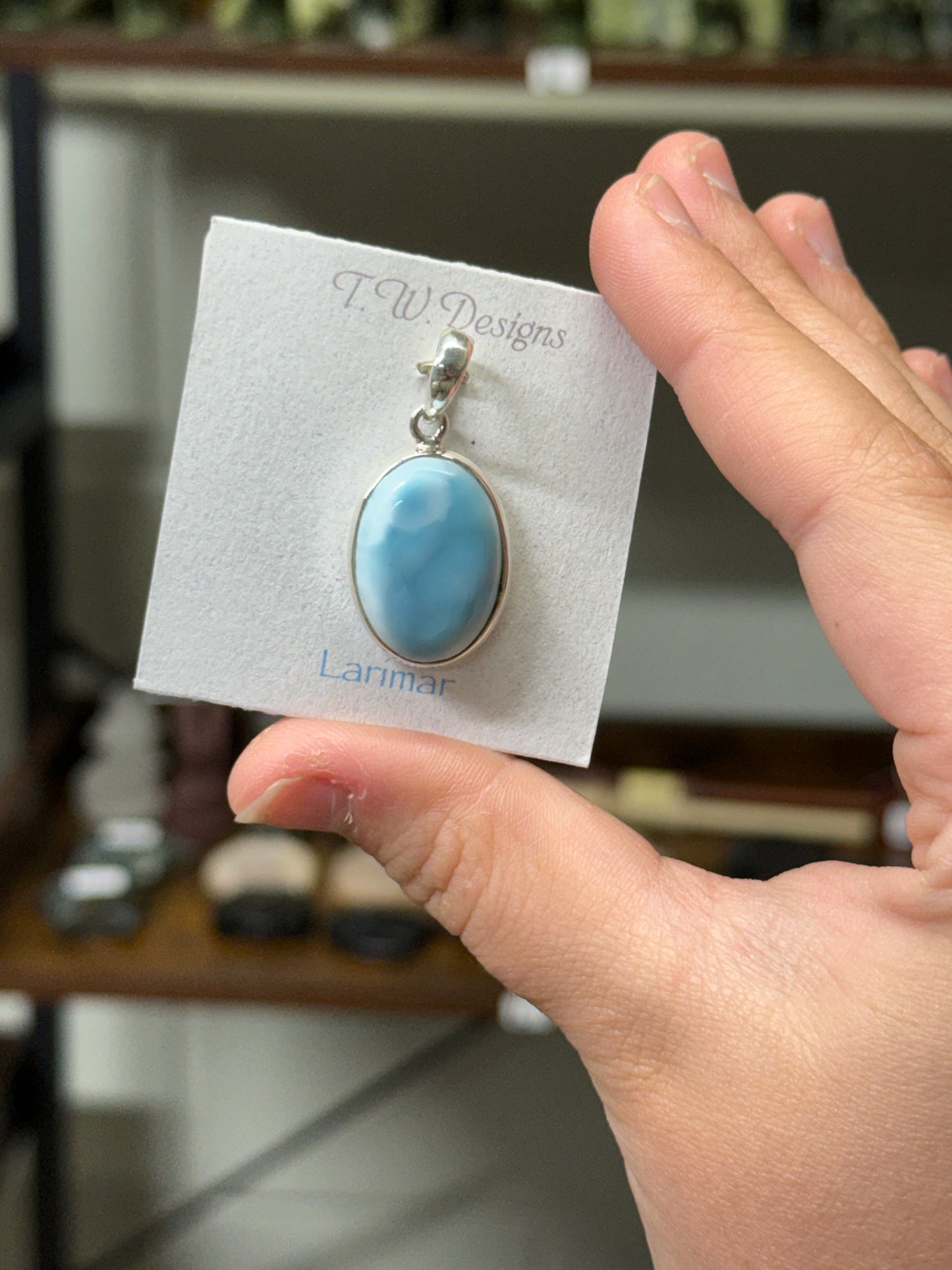 Larimar Pendant (90)