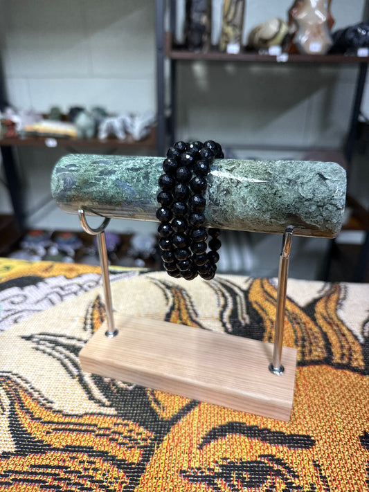 Faceted Obsidian Bracelets