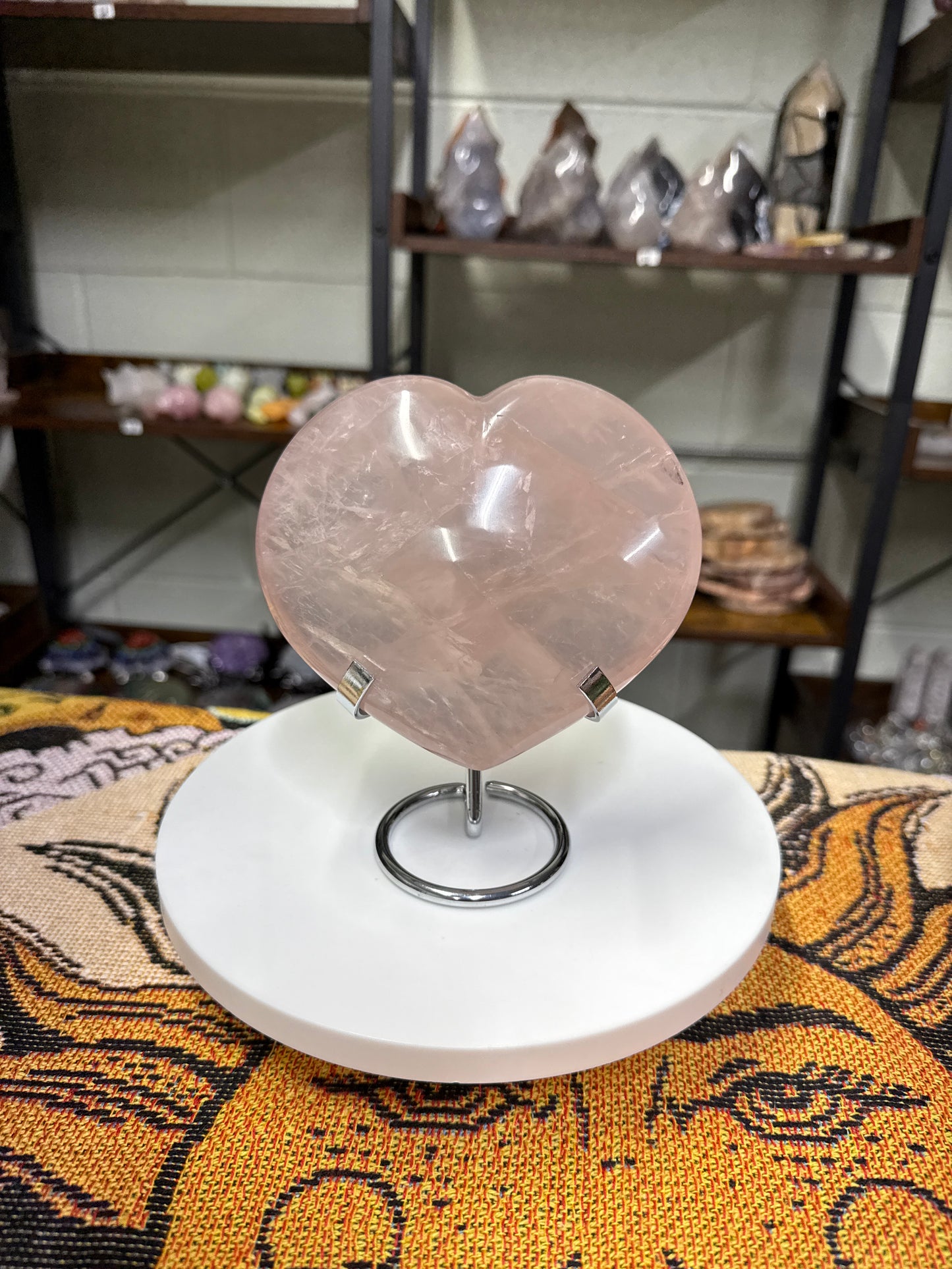Rose Quartz Heart
