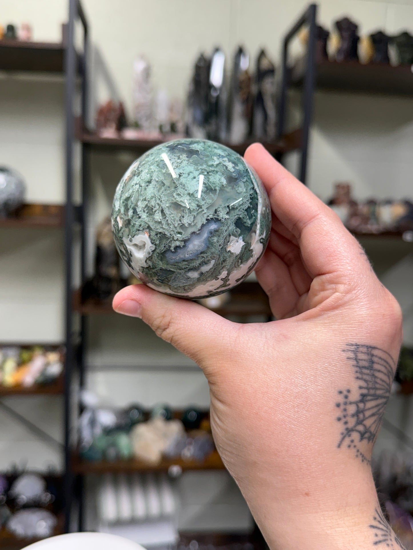 Moss Agate Sphere (20)