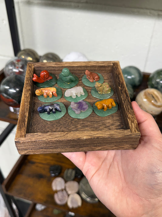 1” Animals on Lilypads