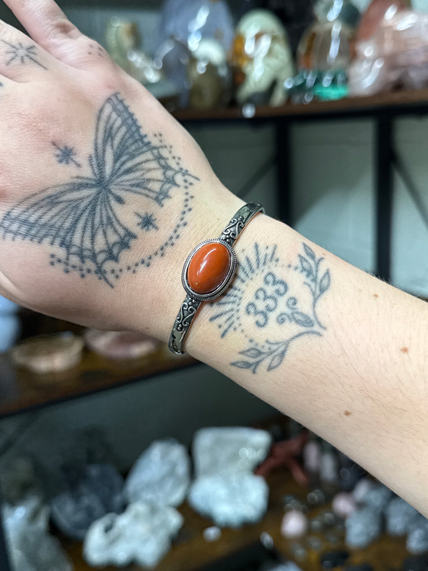 Red Jasper Bangle