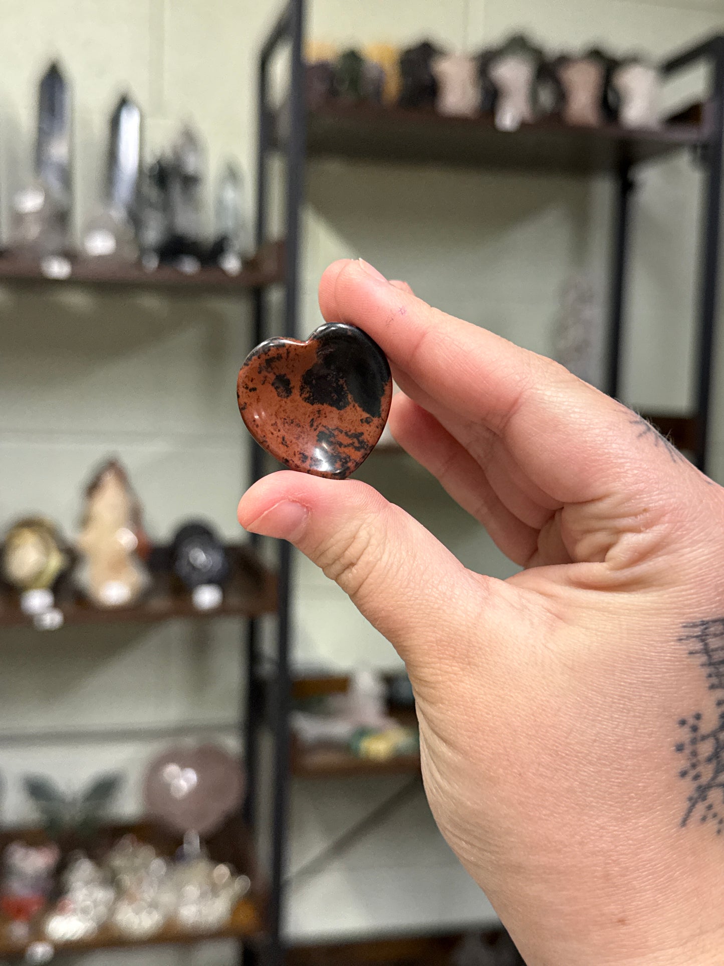 Mahogany Obsidian Mini Heart Bowls