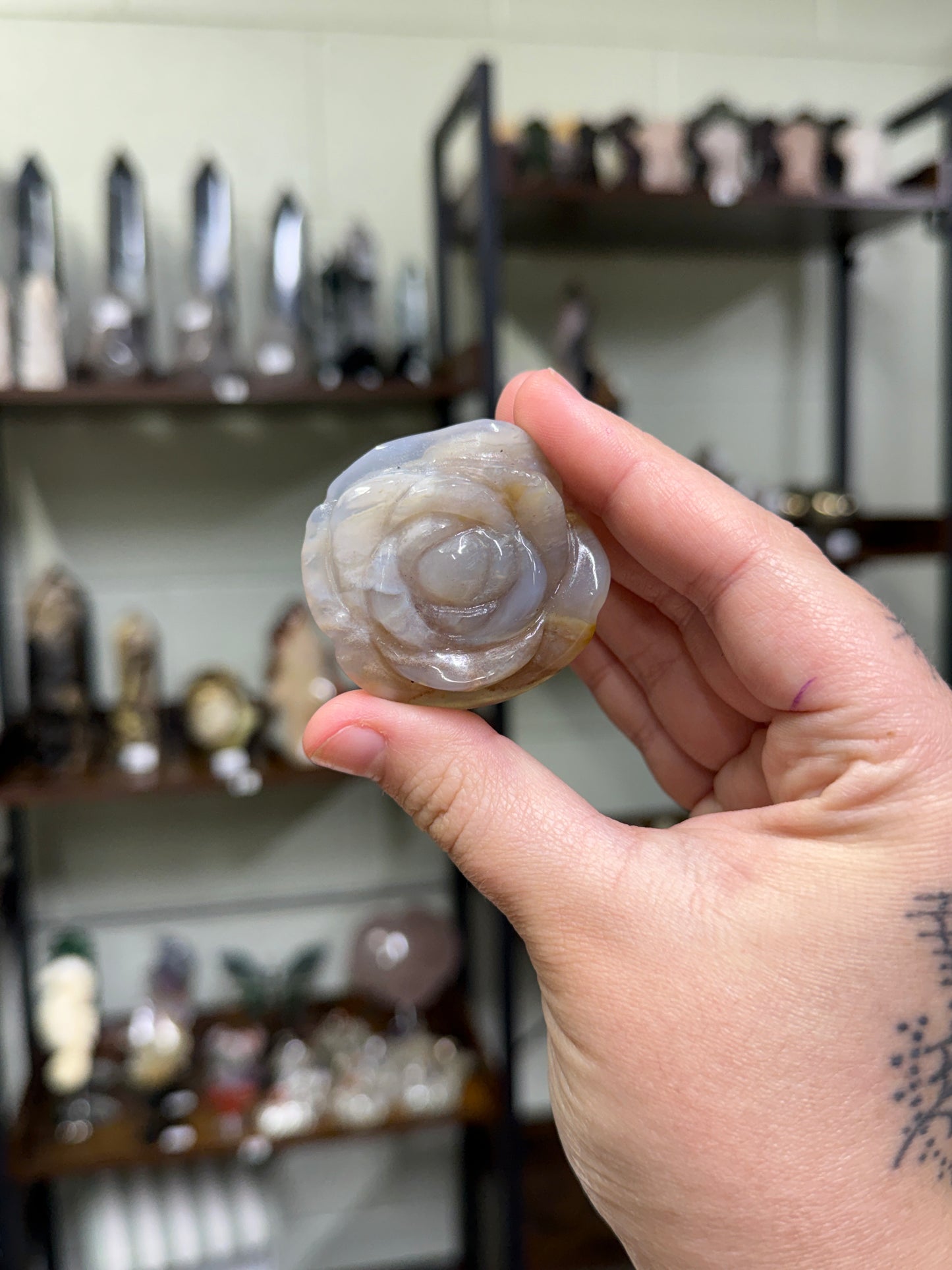 Flower Agate Rose