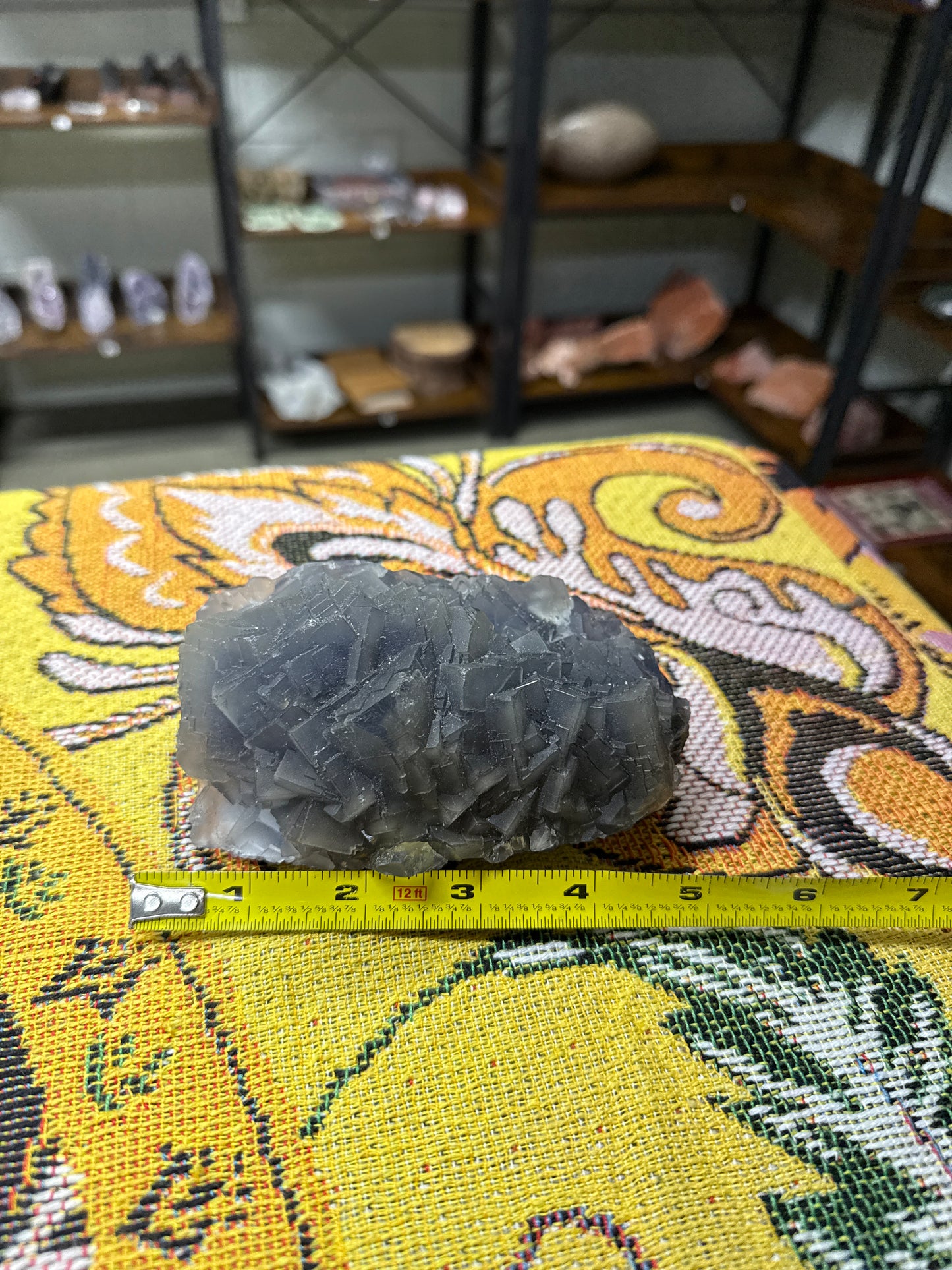 Blue Cubic Fluorite Specimen