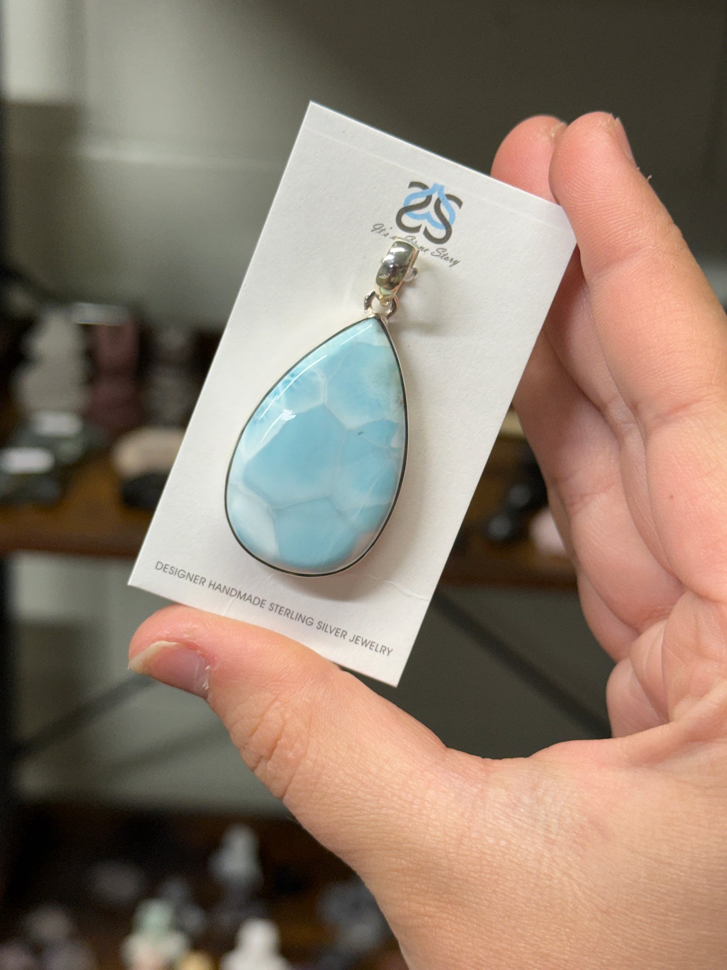 Larimar Pendant (111)