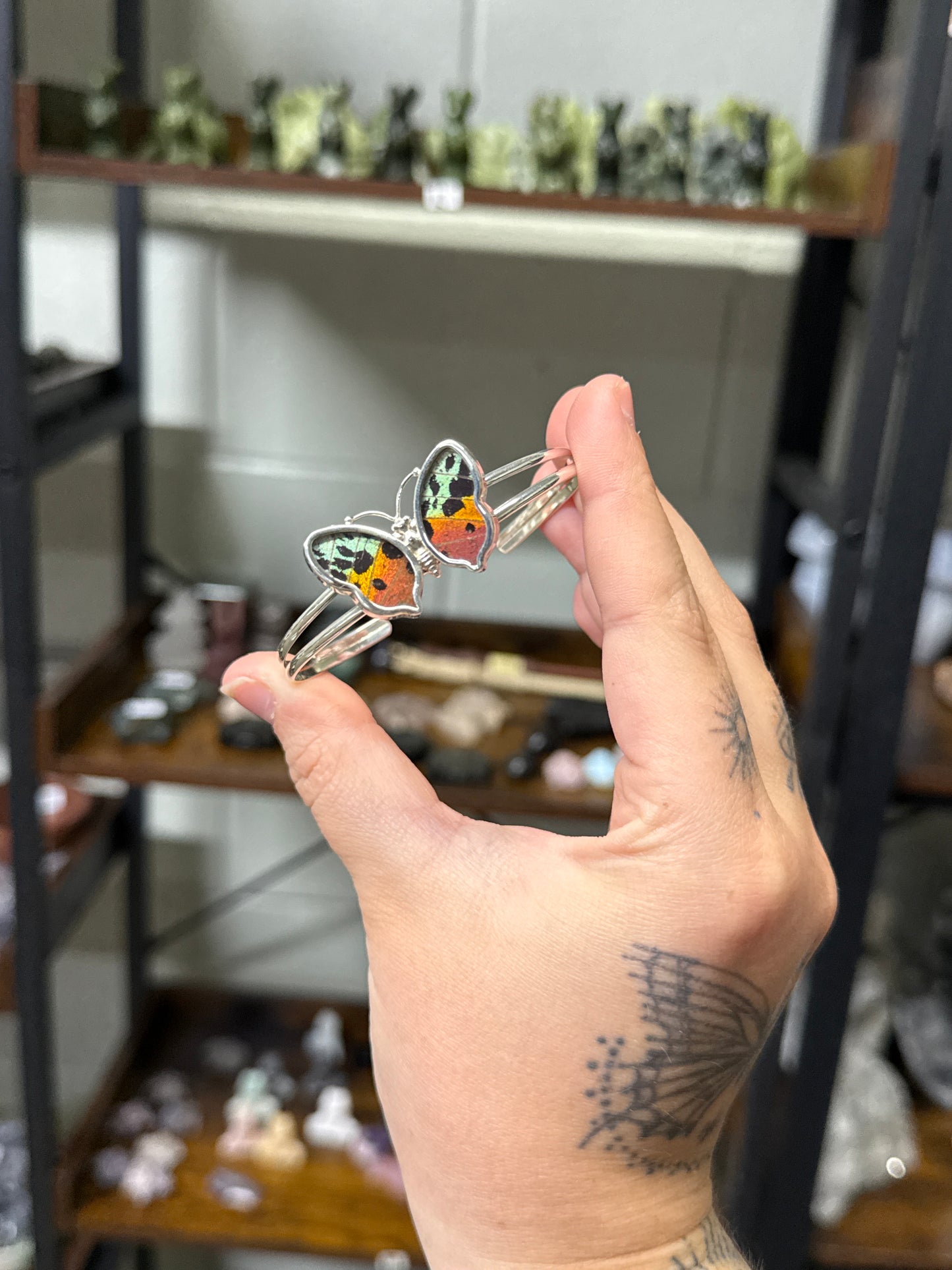 Real Butterfly Bangle (111a)