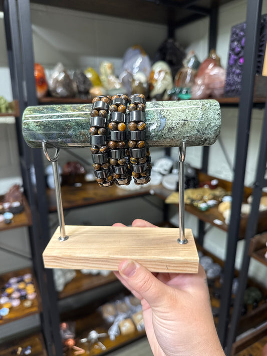 Tigers Eye & Hematite Bracelet