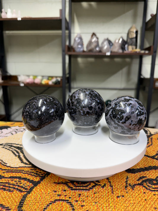 Indigo Gabbro Spheres