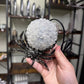 Clear Quartz Spider Lamp