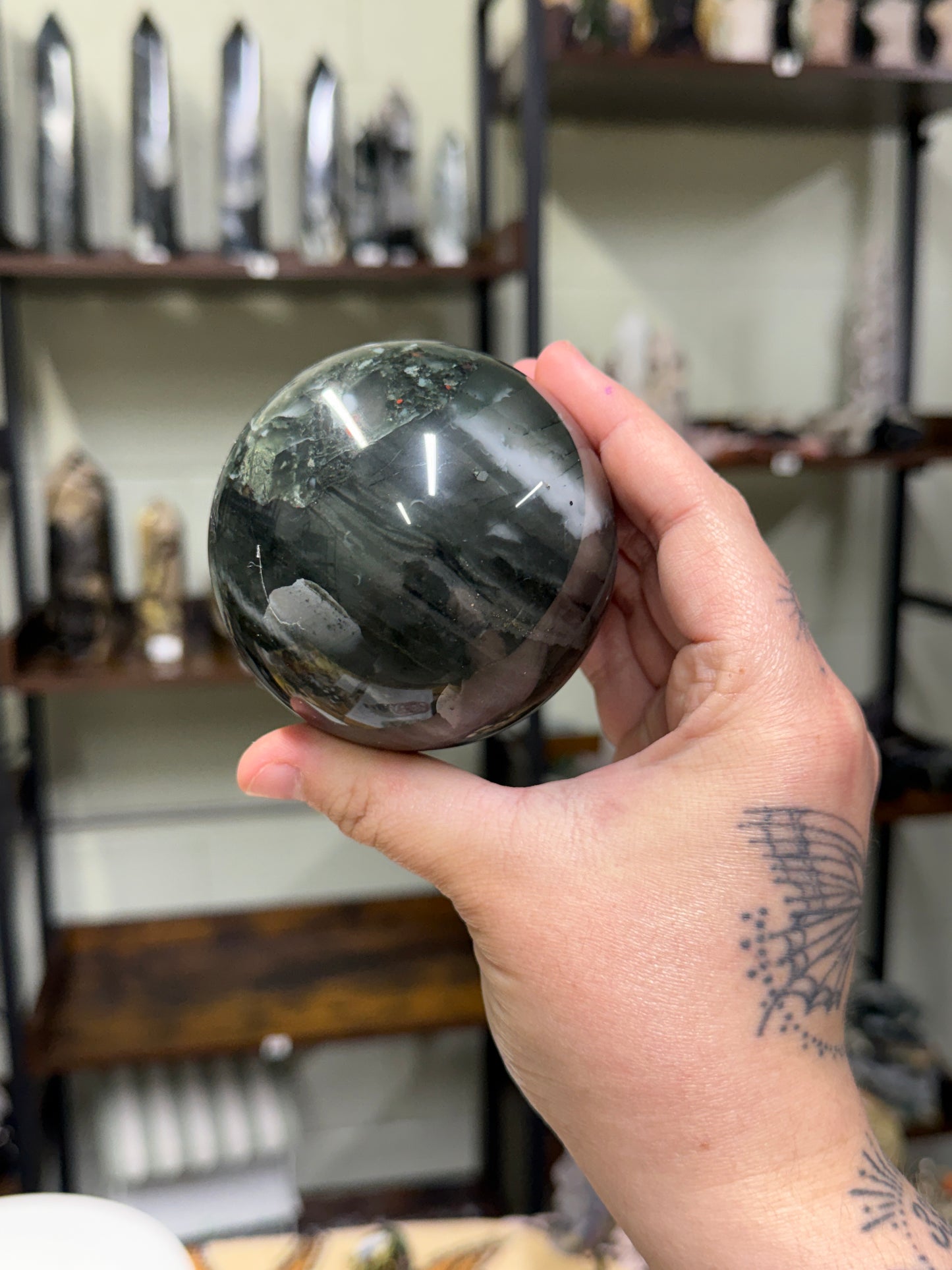 African Bloodstone Sphere (44)