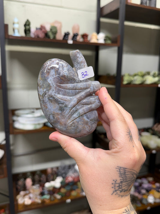 Moss Agate Kidney (32)