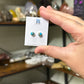 Blue Copper Turquoise Stud Earrings