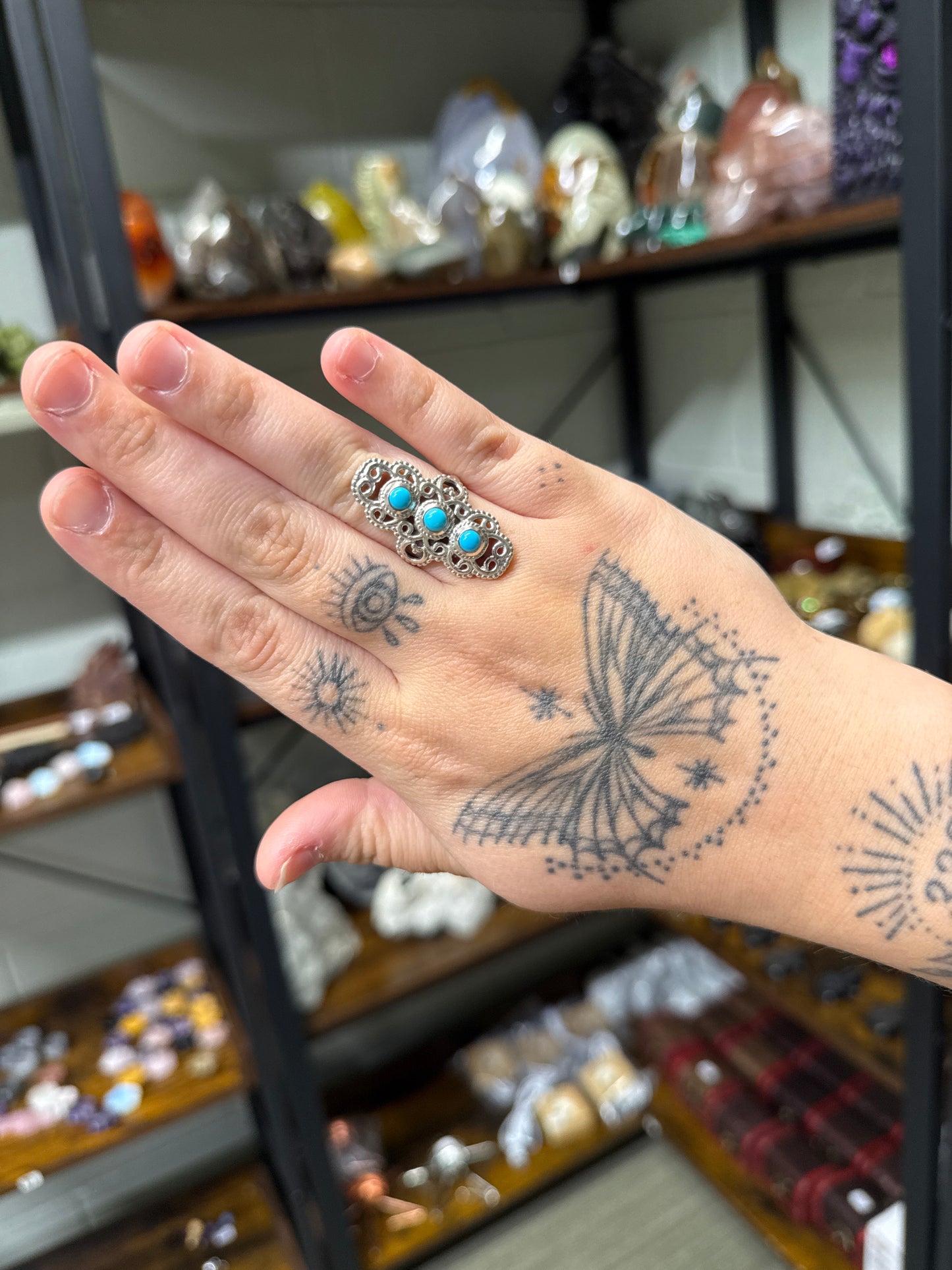 Size 8 Turquoise Ring