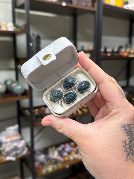 Moss Agate Rings
