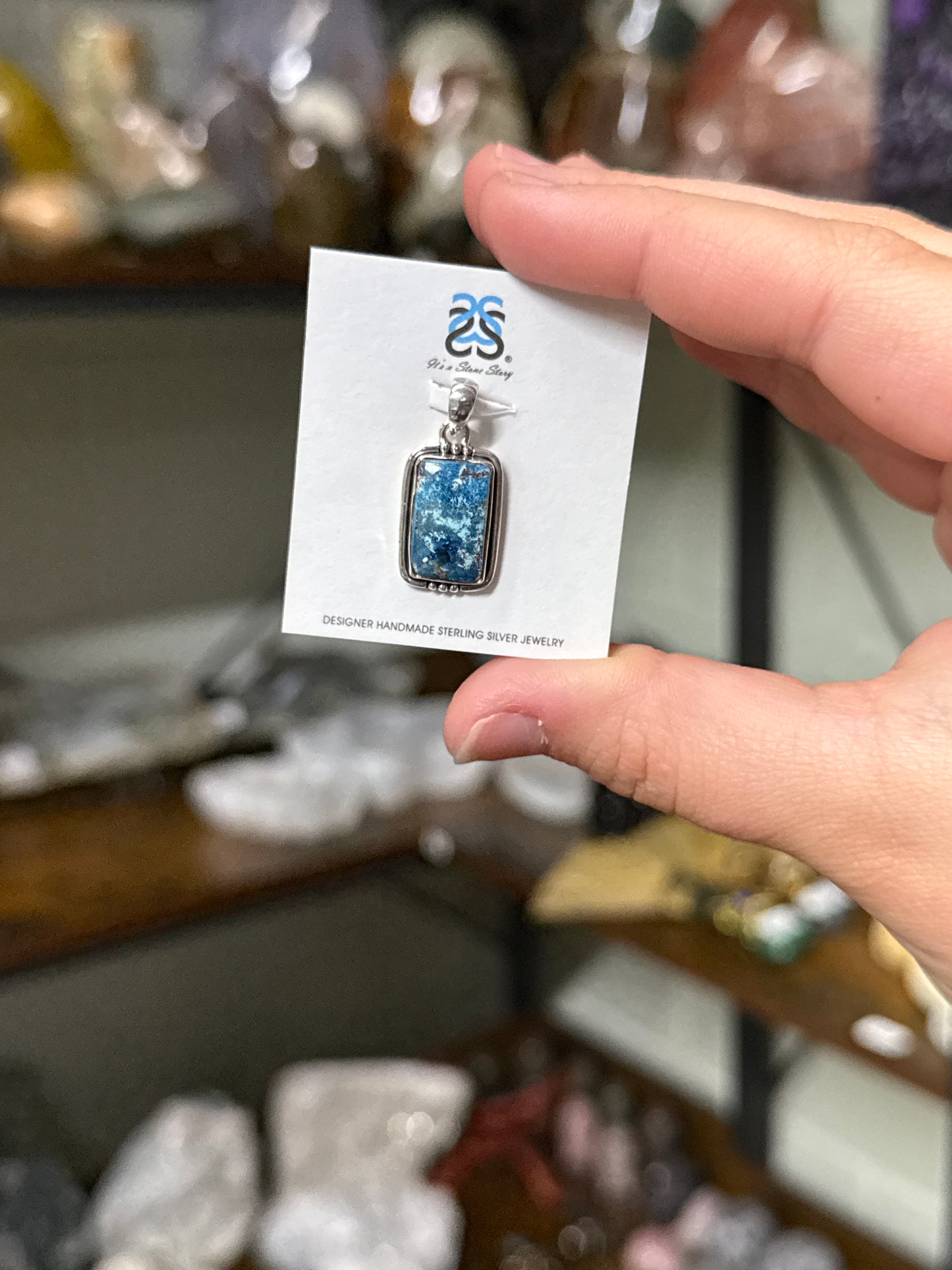 Shattuckite Pendant