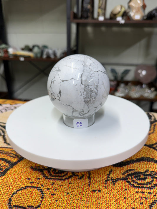 Howlite Sphere (55)
