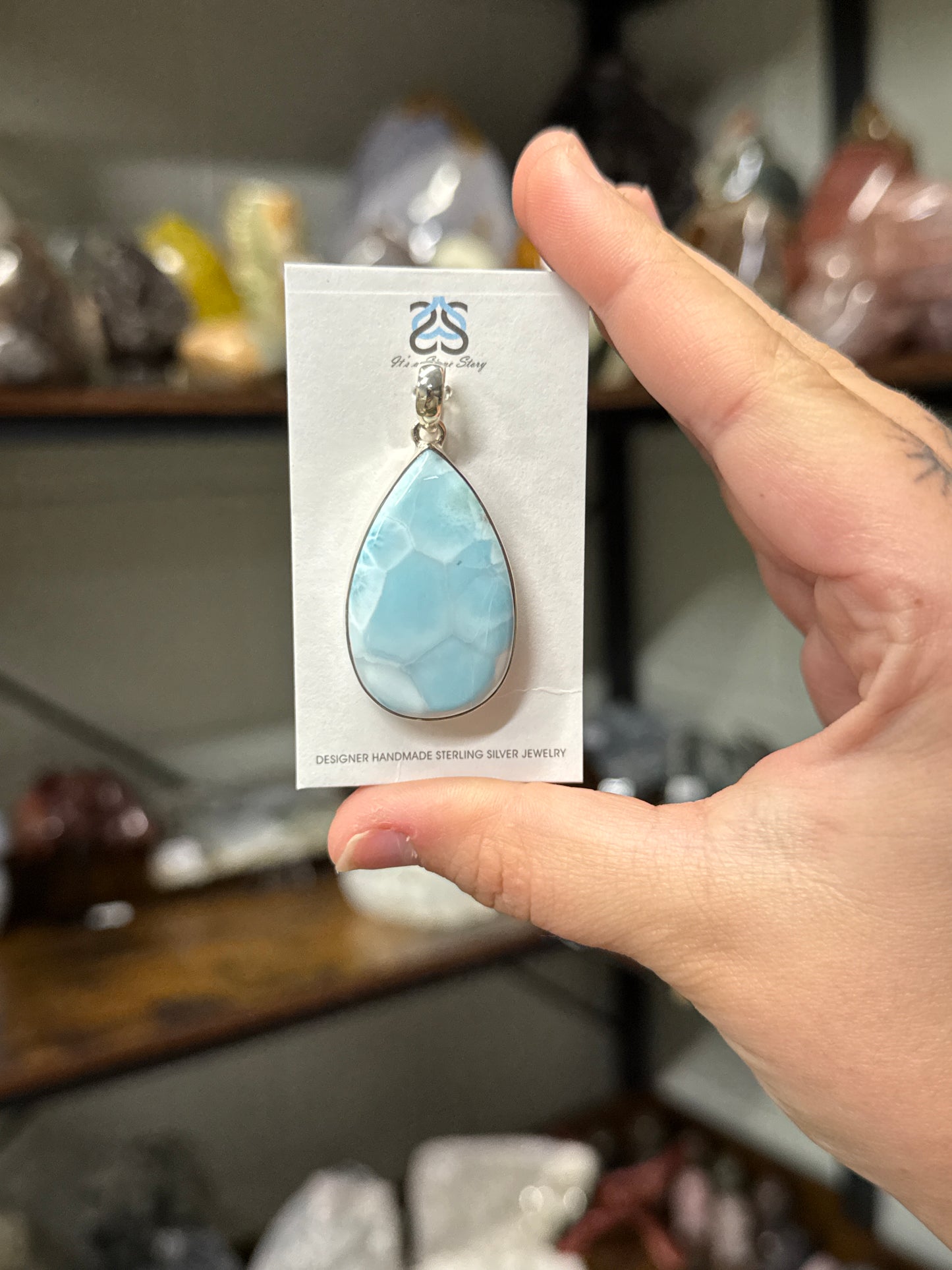 Larimar Pendant (111)