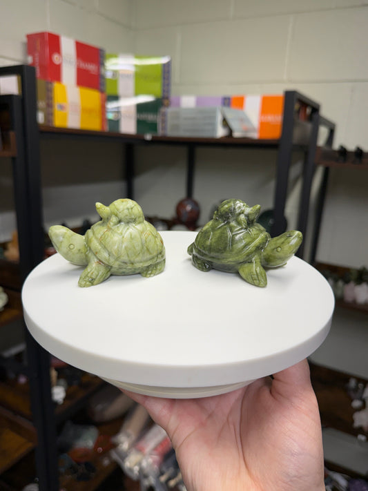 Jade Double Turtle Carving