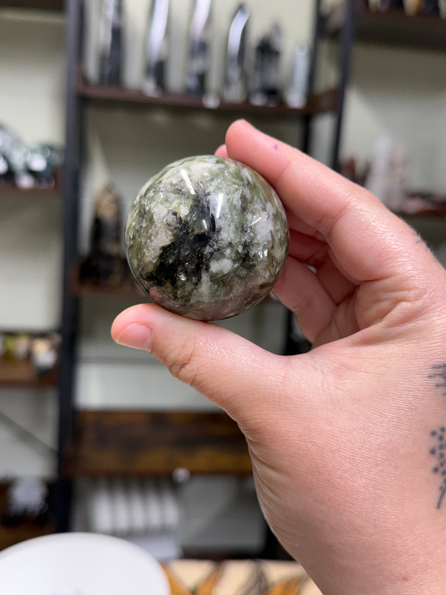 Green Mica Sphere (13)