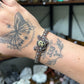 Dalmation Jasper Butterfly Bangle