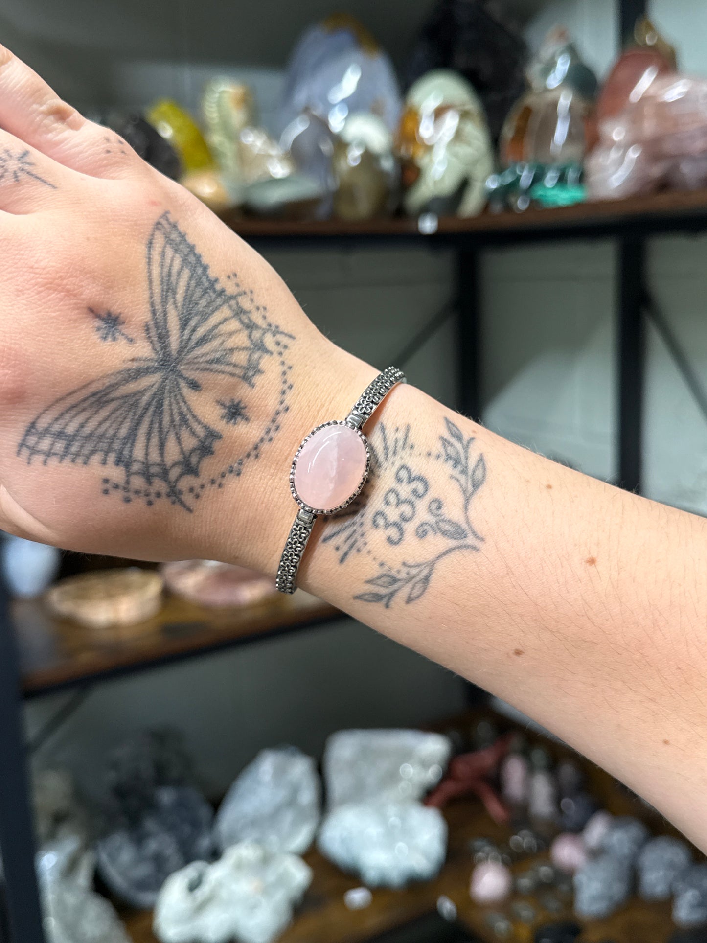 Rose Quartz Bangle