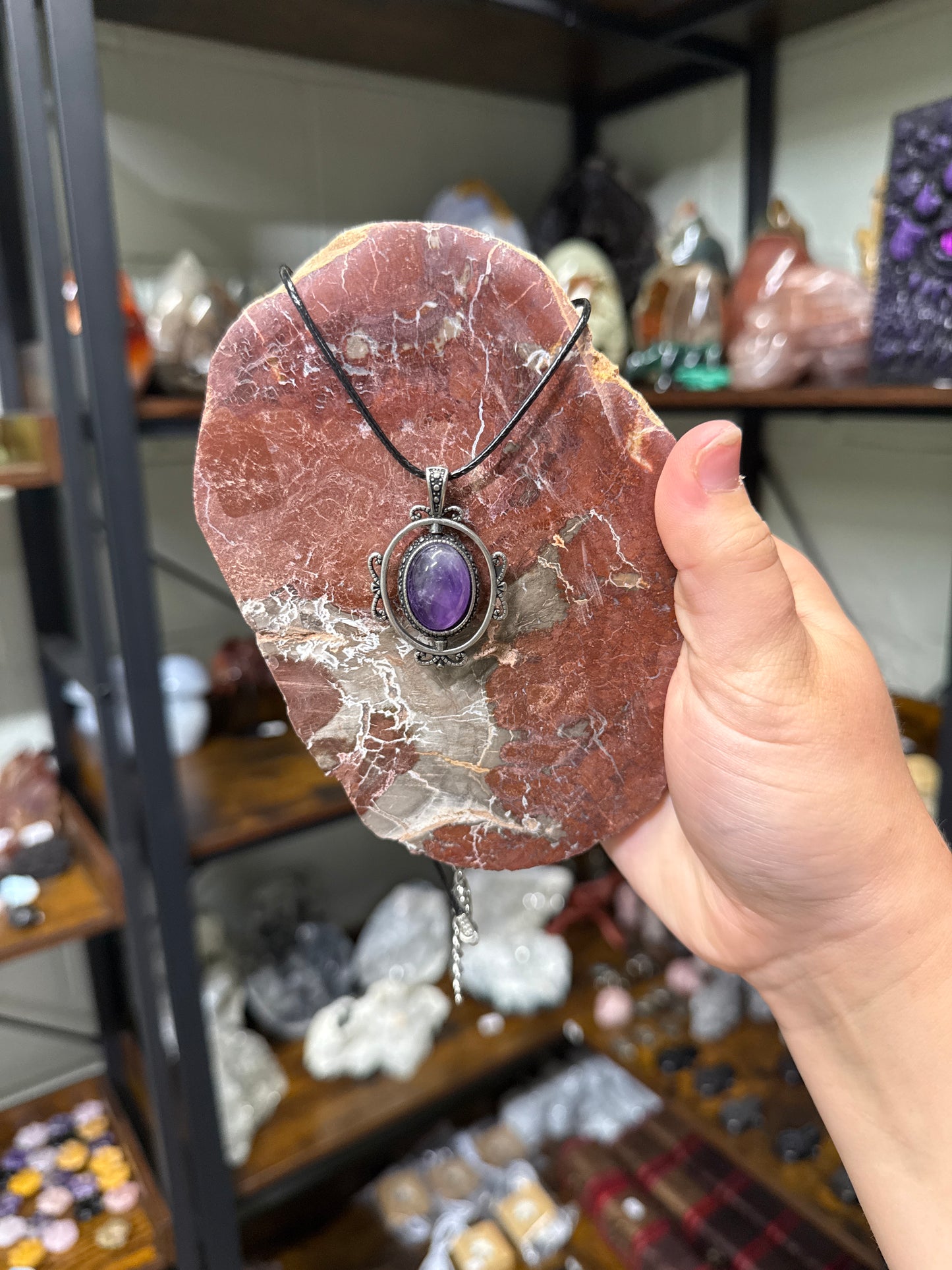 Amethyst Spinning Pendant