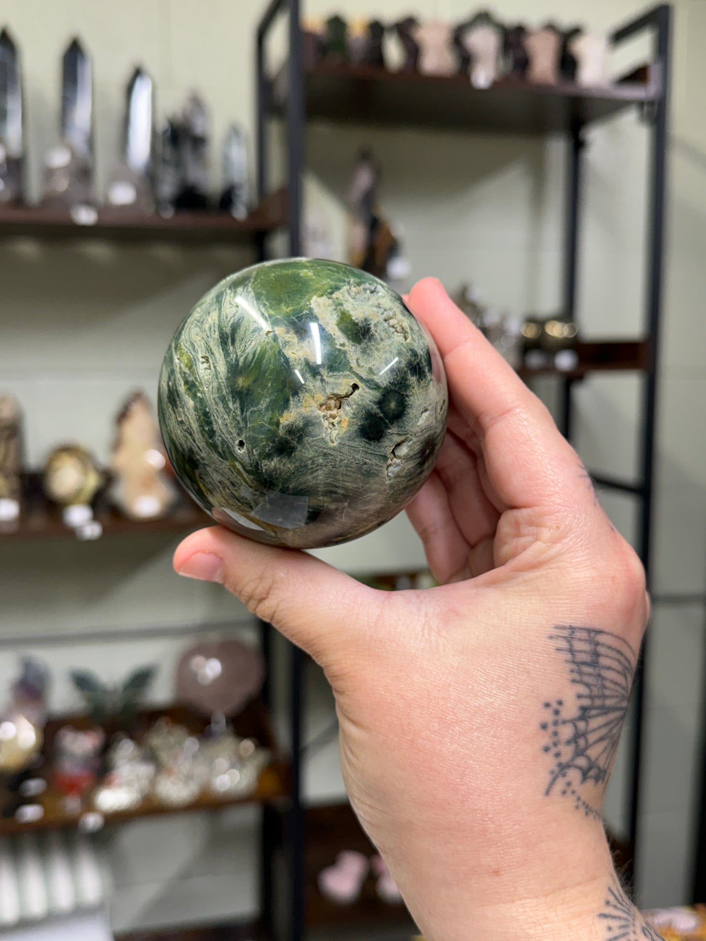 Green Sea Jasper Sphere (33)