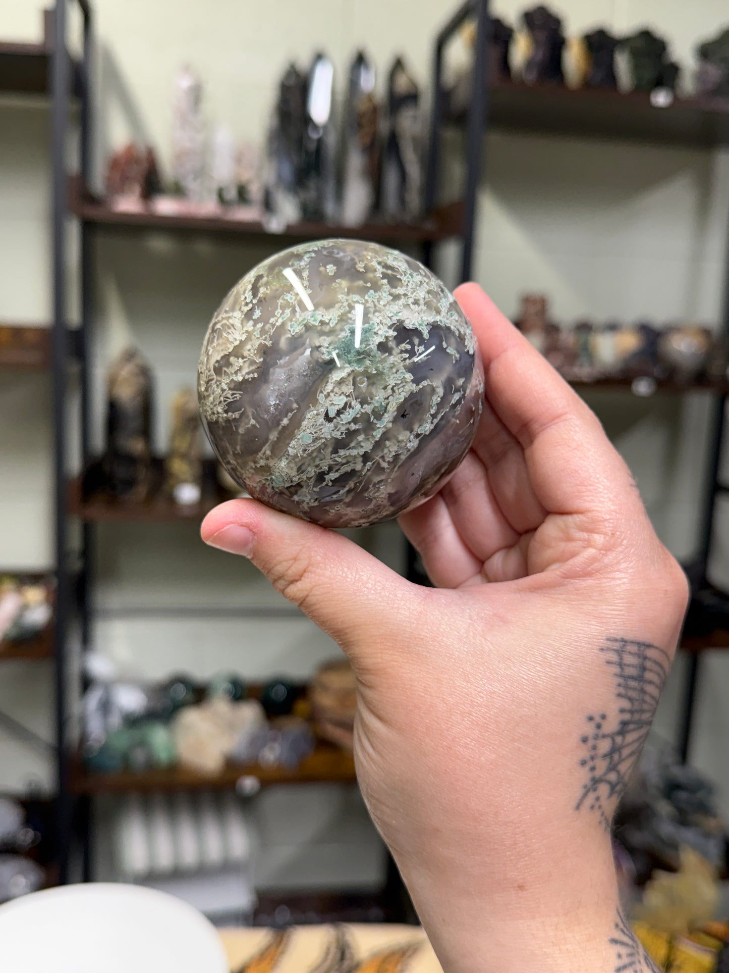 Moss Agate Sphere (24)