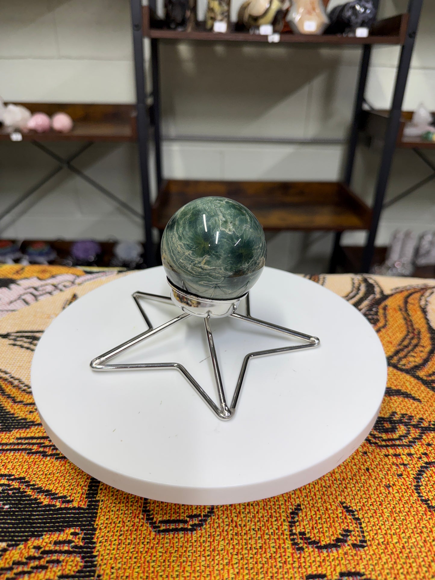 Silver Star Sphere Stand
