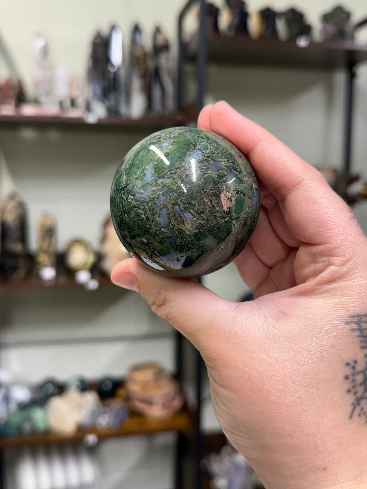 Moss Agate Sphere (14)
