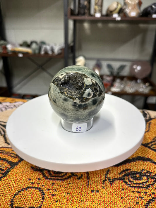 Green Sea Jasper Sphere (33)