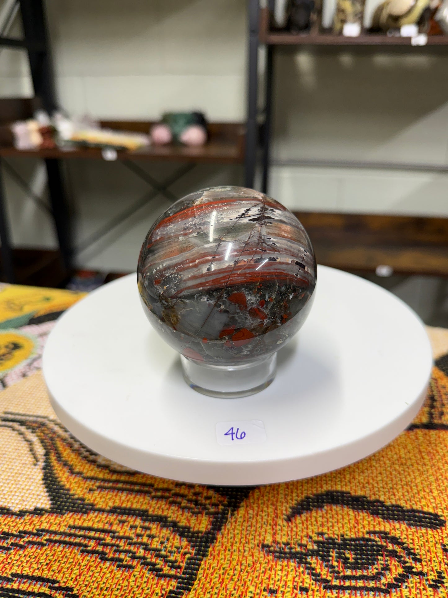 African Bloodstone Sphere (46)
