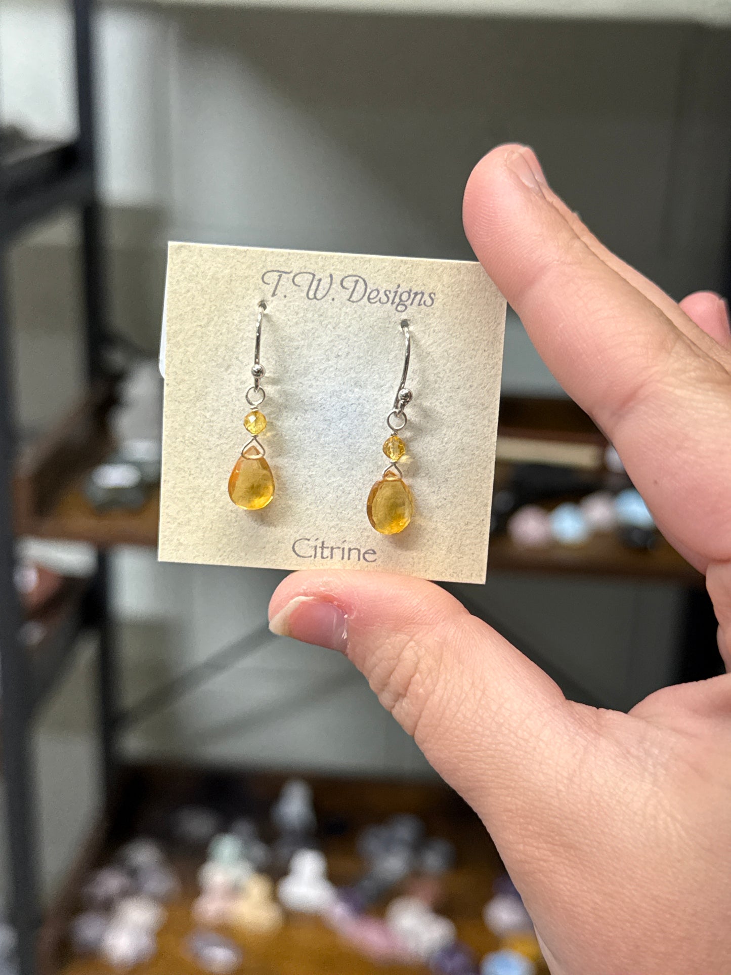 Citrine Dangle Earrings (30)
