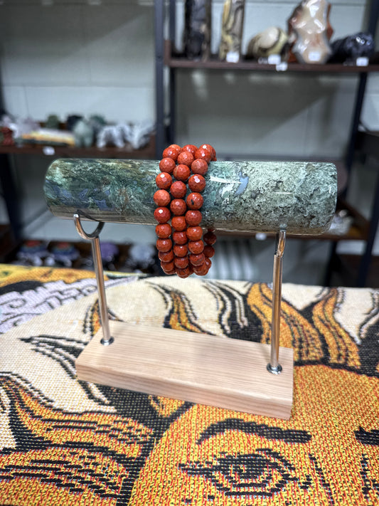 Faceted Red Jasper Bracelets