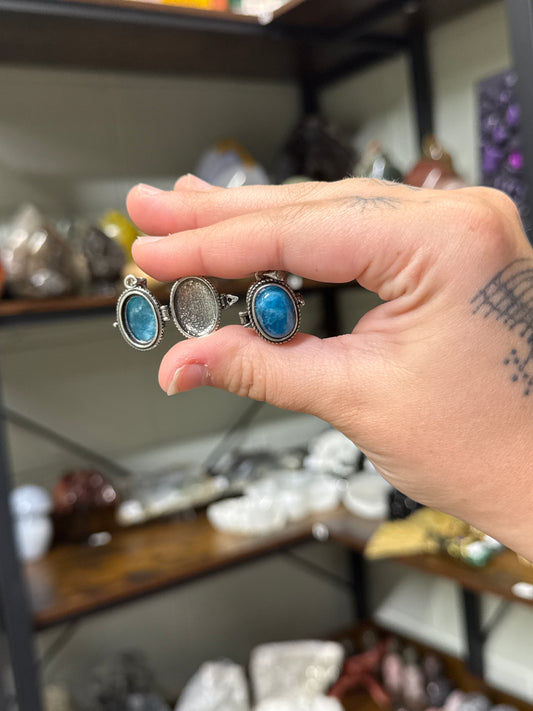 Blue Apatite Poison Pendant